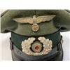 Image 6 : WWII GERMAN ARMY PIONEER NCO VISOR HAT CAP