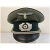 Image 1 : WWII GERMAN ARMY PIONEER OFFICERS VISOR HAT CAP