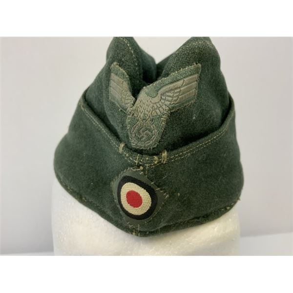 WWII GERMAN ARMY EM / NCO OVERSEAS CAP 1942 DATED