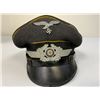 Image 10 : WWII GERMAN LUFTWAFFE FLIGHT NCO OFFICER CRUSHER TYPE VISOR CAP