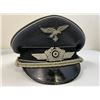 Image 1 : WWII GERMAN LUFTWAFFE OFFICER VISOR HAT CAP