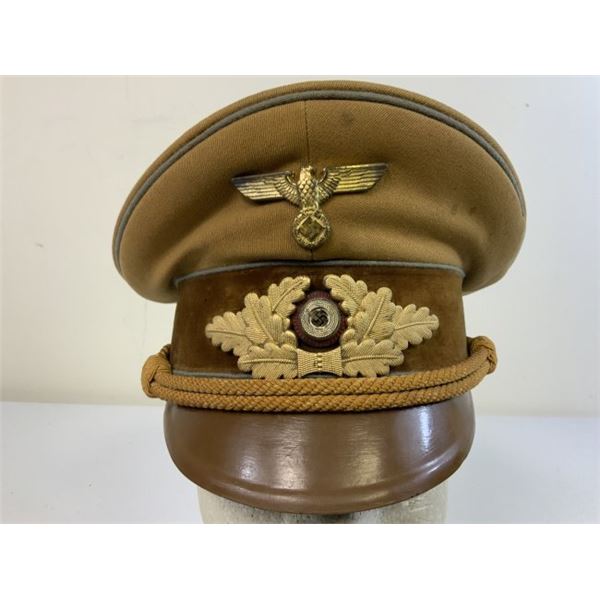 GERMANY THIRD REICH GERMAN NSDAP ORTSGRUPPE LEVEL POLITICAL LEADERâ€™S VISOR CAP