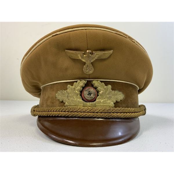GERMANY THIRD REICH GERMAN NSDAP KREIS LEVEL POLITICAL LEADERâ€™S VISOR CAP