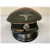 Image 1 : WWII GERMAN WAFFEN SS PANZER NCO OFFICER'S VISOR HAT