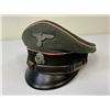 Image 3 : WWII GERMAN WAFFEN SS PANZER NCO OFFICER'S VISOR HAT