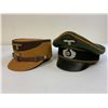 Image 1 : LOT OF 2 WWII GERMAN REENACTMENTS HEADGEAR CAPS HATS