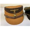 Image 3 : LOT OF 2 WWII GERMAN REENACTMENTS HEADGEAR CAPS HATS