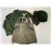Image 8 : VINTAGE CIRCA WWII ERA GERMAN YOUNG BOYS LEDERHOSEN WITH SHIRT AND A HAT