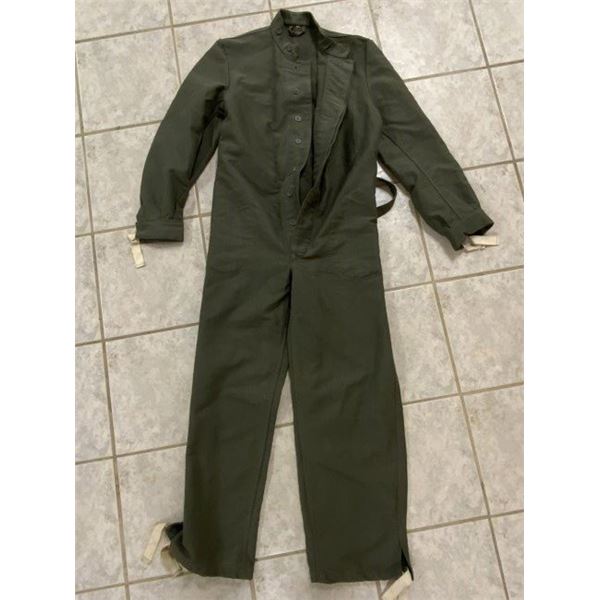 WWII GERMAN NAVY KRIEGSMARINE COLD WEATHER GRAY CANVAS OVERALLS MINT 1942 DATED
