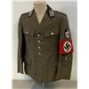 Image 1 : WWII GERMAN RARE RAD HIGH RANKING OFFICER UNIFORM TUNIC