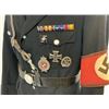 Image 13 : THIRD REICH ALLGEMEINE SS NAZI GERMAN BLACK SERVICE OFFICER'S UNIFORM TUNIC