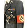 Image 4 : THIRD REICH ALLGEMEINE SS NAZI GERMAN BLACK SERVICE OFFICER'S UNIFORM TUNIC