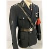 Image 5 : THIRD REICH ALLGEMEINE SS NAZI GERMAN BLACK SERVICE OFFICER'S UNIFORM TUNIC