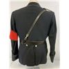 Image 9 : THIRD REICH ALLGEMEINE SS NAZI GERMAN BLACK SERVICE OFFICER'S UNIFORM TUNIC