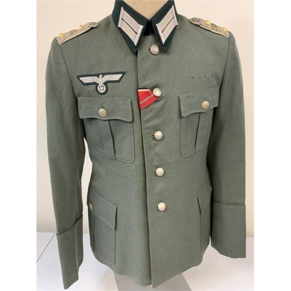 WWII GERMAN ARMY 297th INFANTRY DIVISION OFFICER COLONEL'S UNIFORM TUNIC