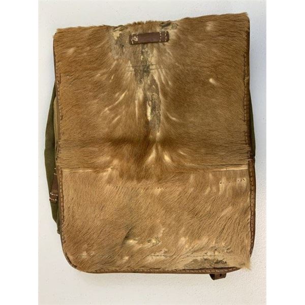 WWII GERMAN ARMY BACKPACK FUR BAG - UNISSUED