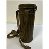 Image 2 : WWII GERMAN GAS MASK AND FILTER  WITH CANISTER