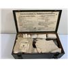 Image 1 : WWII GERMAN LUFTSCHUTZ MEDICAL FIRST AID SET IN METAL BOX