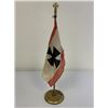 Image 2 : ANTIQUE GERMAN HANSA BREMEN STEAMSHIP COMPANY TABLETOP FLAG