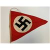 Image 2 : WWII GERMANY THIRD REICH TRIANGULAR PENNANT WITH INK STAMP