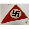 Image 6 : WWII GERMANY THIRD REICH TRIANGULAR PENNANT WITH INK STAMP