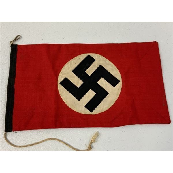 RARE NAZI GERMANY EARLY SS CAR PENNANT FLAG
