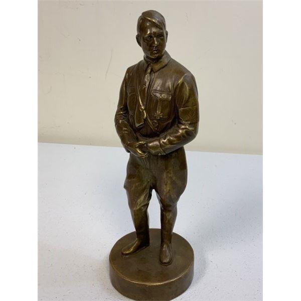 THIRD REICH GERMANY ADOLF HITLER BRONZE STATUE