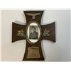 Image 4 : WWII GERMAN SOLDIERS PICTURE IN IRON CROSS DECORATED WOODEN FRAME