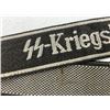 Image 2 : WWII GERMAN WAFFEN SS "SS-KRIEGSBERICHTER" CUFFTITLE