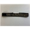Image 1 : WWII GERMAN WAFFEN SS "Gotz Vor Berlichingen" OFFICER/NCO CUFFTITLE