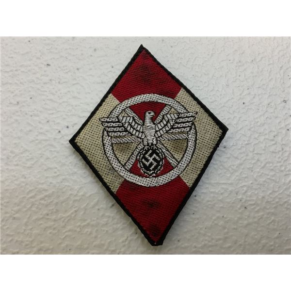 GERMANY THIRD REICH NSKK SLEEVE DIAMOND INSIGNIA FOR FORMER HJ MEMEBERS