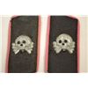 Image 3 : WWII GERMAN PANZER COLLAR TABS WITH SCULLS