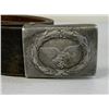 Image 1 : WWII GERMAN LUFTWAFFE LEATHER BELT WITH ALUMINUM BUCKLE
