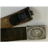 Image 6 : WWII GERMAN LUFTWAFFE LEATHER BELT WITH ALUMINUM BUCKLE