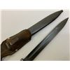 Image 12 : WWII GERMAN COMBAT K98 BAYONET MATCHING NUMBERS 43 asw WITH LEATHER FROG