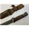 Image 3 : WWII GERMAN COMBAT K98 BAYONET MATCHING NUMBERS 43 asw WITH LEATHER FROG
