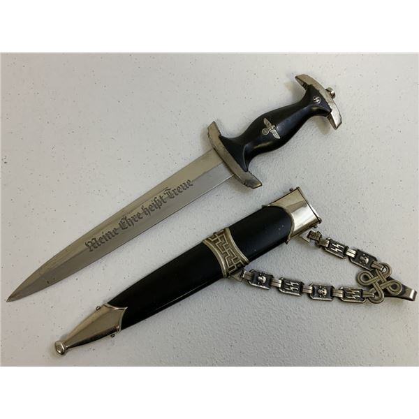 THIRD REICH GERMANY M36 CHAINED SS DAGGER
