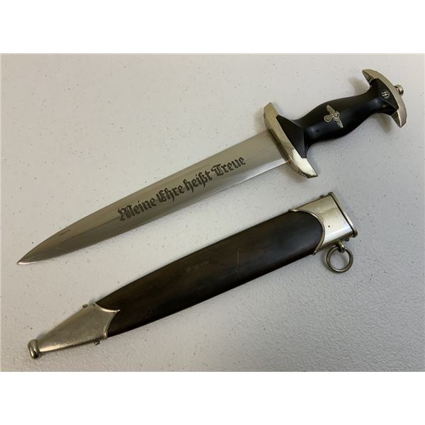 THIRD REICH GERMANY EARLY NUMBERED M33 BOKER SS DAGGER GROUND ROHM BLADE