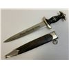 Image 1 : THIRD REICH GERMANY EARLY NUMBERED M33 BOKER SS DAGGER GROUND ROHM BLADE