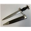 Image 4 : THIRD REICH GERMANY EARLY NUMBERED M33 BOKER SS DAGGER GROUND ROHM BLADE