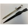 Image 1 : THIRD REICH GERMANY STAG GRIPS PARADE DRESS BAYONET WITH LEATHER FROG