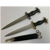 Image 2 : WWII GERMAN LOT OF 2 SS  REENACTMENT DAGGERS