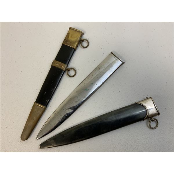 WWII GERMAN DAGGER PARTS SCABBARD LOT
