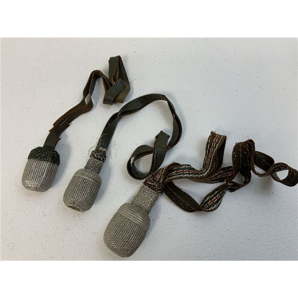 WWII GERMAN SWORD / BAYONET KNOTS LOT OF 3