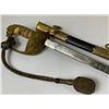 Image 15 : IMPERIAL GERMAN NAVY OFFICERS DRESS SWORD TRIPLE ETCHED BLADE BY WKC