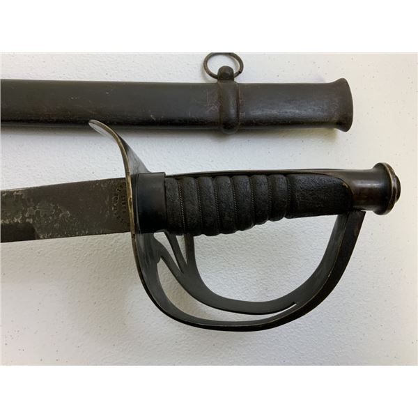 CIVIL WAR 1862 CONFEDERATE SWORD MARKED ROTHERWOOD IRON WORKS