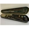 Image 1 : ANTIQUE 19th CENTURY VAMPIRE SLAYING KIT HOUSED IN WOODEN VIOLIN CASE