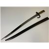 Image 1 : ANTIQUE FRENCH CHASSEPOT MODEL 1866 YATAGHAN SWORD BAYONET MATCHING NUMBERS