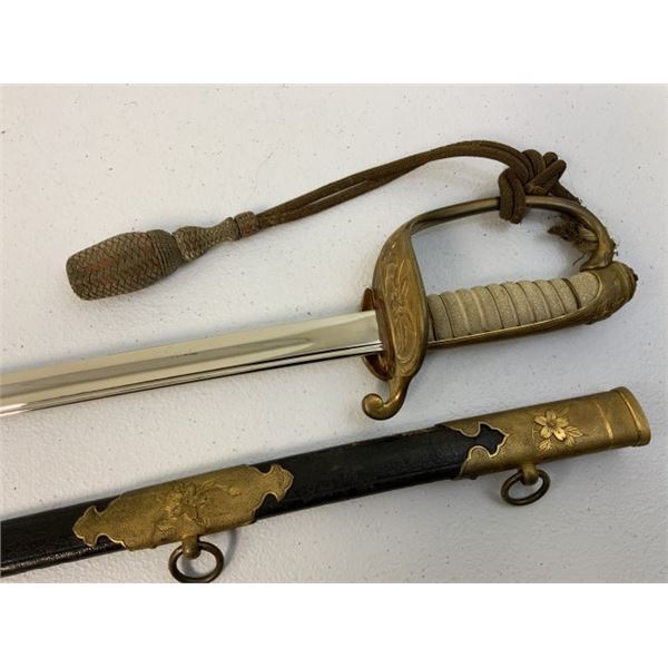 IMPERIAL JAPAN WWII MODEL 1883 JAPANESE NAVY OFFICER DRESS SWORD