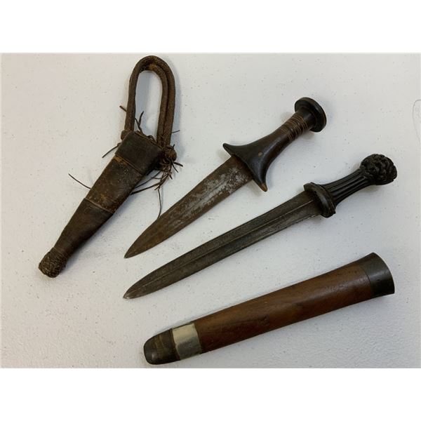 ANTIQUE NORTH AFRICAN STYLE DAGGERS LOT OF 2